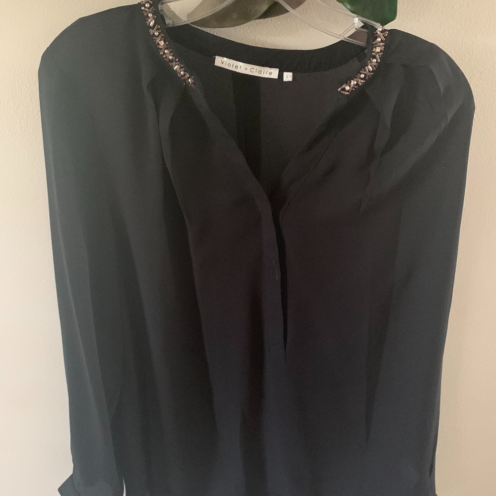 Violet and Clare jeweled collar stop